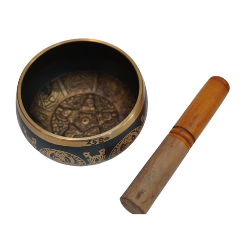 Brass Tibetan Singing Bowl 654g