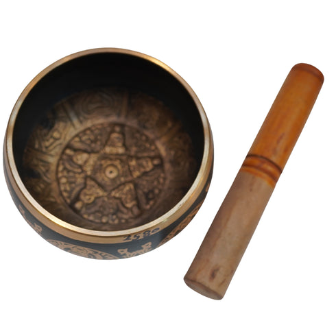 Brass Tibetan Singing Bowl 654g