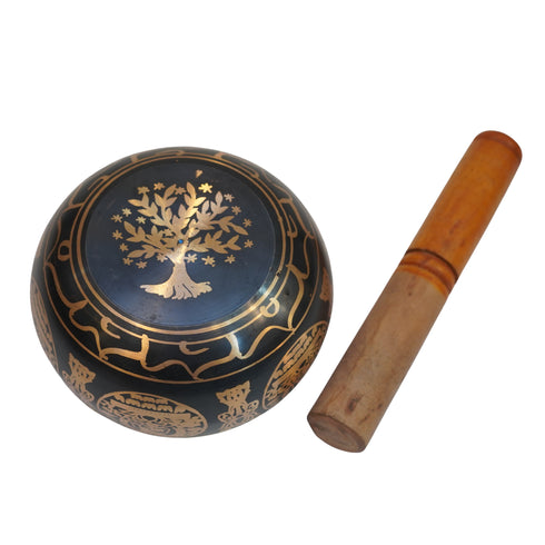 Brass Tibetan Singing Bowl 654g