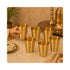 Pure Brass Embossed Design Lassi Glass | Pack of 6