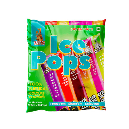 Skippi Ice Pops All Flavor Saver Bag of Skippi Natural Ice pops