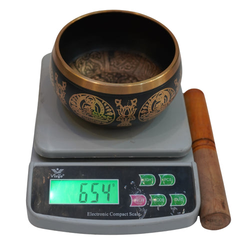Brass Tibetan Singing Bowl 654g