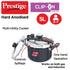 Prestige Clip-on Svachh Hard Anodised Spillage Control Pressure Cooker 5 L Black