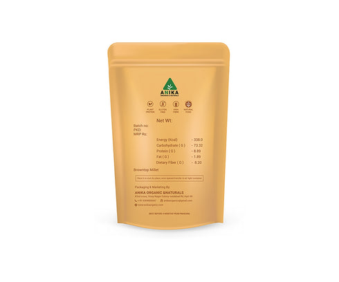 Anika Organic Unpolished Browntop Millet