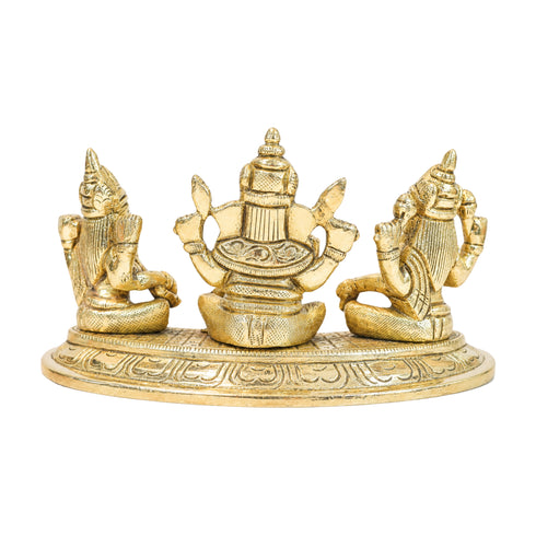 Brass Lakshmi Ganesha Auspicious Sculpture 1014g