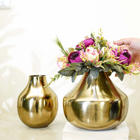 Behoma Golden Vase Set