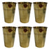 Pure Brass Lassi Drinking Glass | Pack of 6