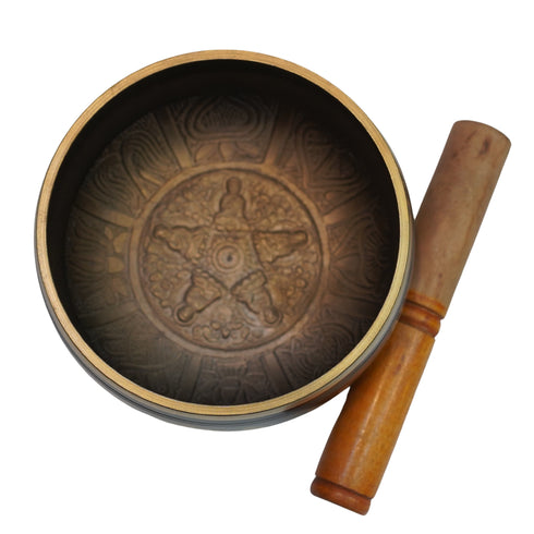 Brass Tibetan Singing Bowl 1027g