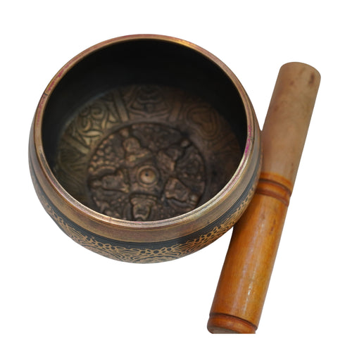 Brass Tibetan Singing Bowl 713g