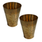 Pure Brass Embossed Design Lassi Glass | Pack of 2