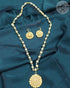 Bamboo India Beads Mala with Merigold Pendant