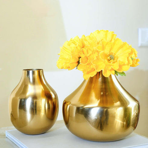 Behoma Golden Vase Set