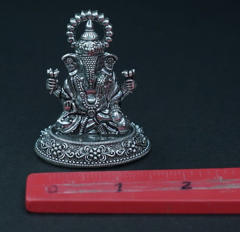 Pure Silver Antique Ganesh 47.33g By Mahita Collections