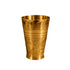 Pure Brass Embossed Design Lassi Glass | Pack of 1