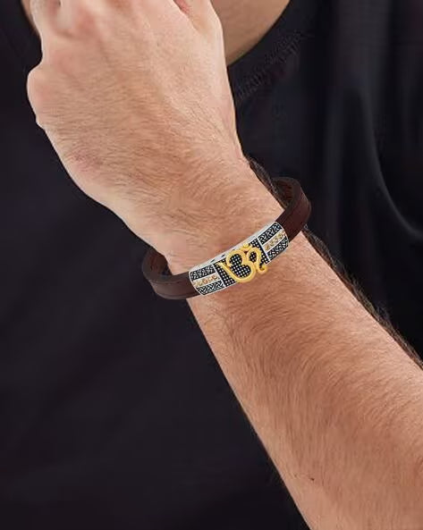 Mahi Om Broad Bracelet Kada | OS