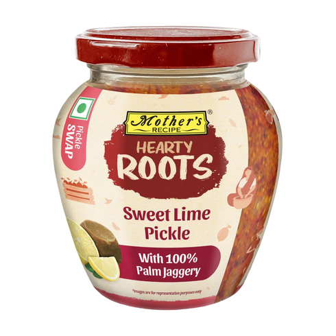 Mothers Recipe Hearty Roots Sweet Lime Pickle with 100 Palm Jaggery
