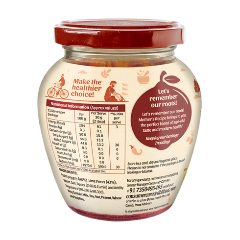 Mothers Recipe Hearty Roots Sweet Lime Pickle with 100 Palm Jaggery