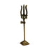 Brass Damru Trishul on Stand 59g (pack of 2 pcs)