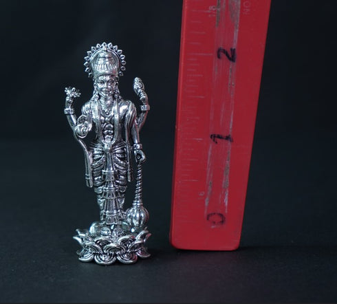 Pure Silver Antique Satya Narayana Swamy 48.89g By Mahita Collections
