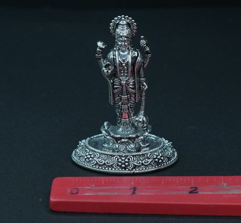 Pure Silver Antique Satya Narayana Swamy 48.95g By Mahita Collections