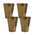 Pure Brass Plain Lassi Glass | Pack of 4