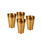 Pure Brass Embossed Design Lassi Glass | Pack of 4