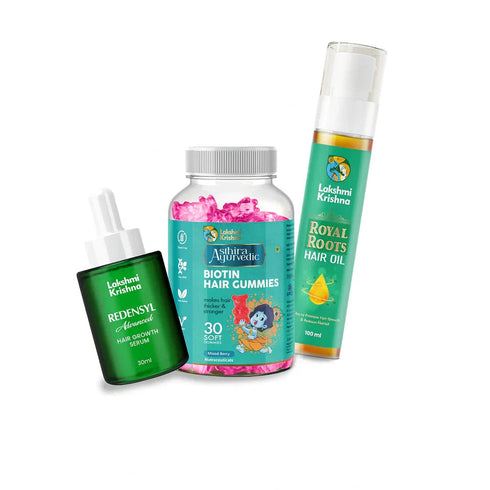 Lakshmi Krishna Naturals Advanced Hair Regrowth Kit Without Derma Roller