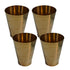 Pure Brass Plain Lassi Glass | Pack of 4