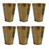 Pure Brass Plain Lassi Glass | Pack of 6