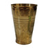 Pure Brass Embossed Design Lassi Glass | Pack of 1