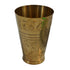 Pure Brass Embossed Design Lassi Glass | Pack of 1