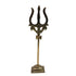 Brass Damru Trishul on Stand 37g (pack of 2 pcs)