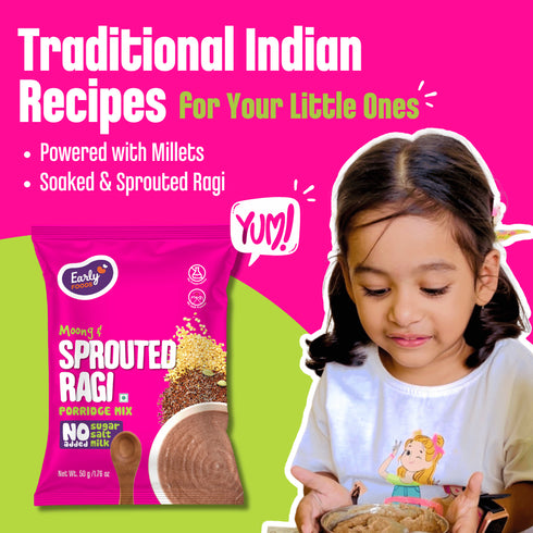 Early Foods Trial Pack Moong and Sprouted Ragi Porridge Mix