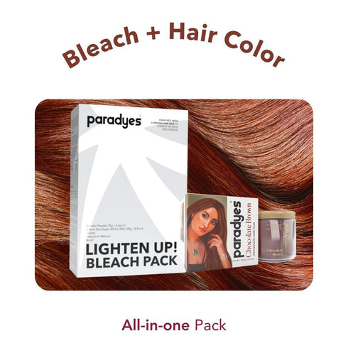 Paradyes Chocolate Brown + Lighten Up! Bleach Pack