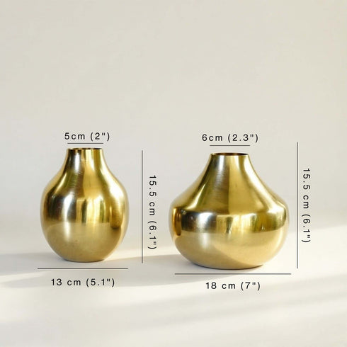Behoma Golden Vase Set
