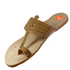 Vhaanfootwear Cream Colour leather Kolhapuri Chappal For Men