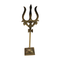 Brass Damru Trishul on Stand 116g (pack of 2 pcs)