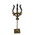 Brass Damru Trishul on Stand 37g (pack of 2 pcs)
