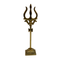 Brass Damru Trishul on Stand 94g (pack of 2 pcs)
