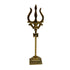 Brass Damru Trishul on Stand 94g (pack of 2 pcs)