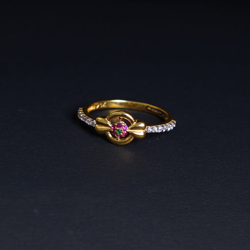 22 Carat Gold Color Stone Gold Ring 2.34g by Mahita Collections