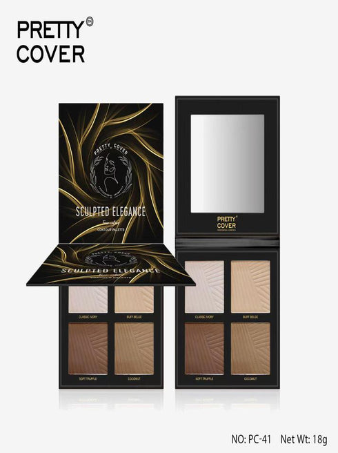 Pretty Cover 4 Colour Highlighter Palette