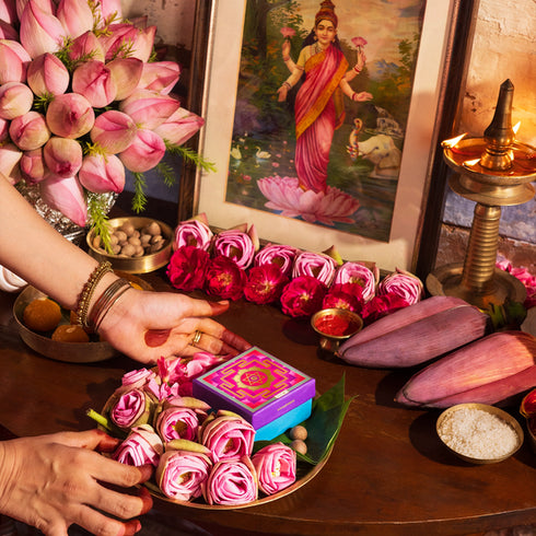 PHOOL SILVER PLATED LAKSHMI CHARAN