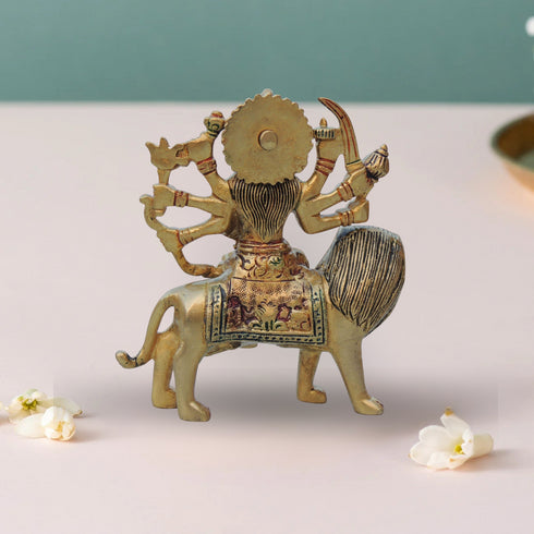Brass Durga Ji Idol Statue 1Kg