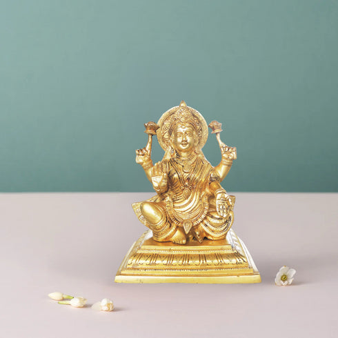 Brass Laxmi Ji Statue 3.38Kg