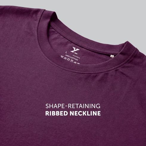 XYXX Pace Combed Cotton T-shirts Plum Red