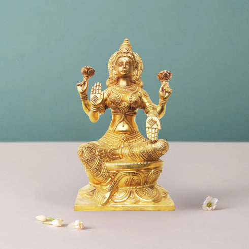 Brass Laxmi Ji Statue 4.36Kg