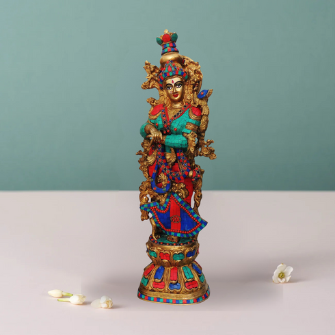 Brass Radha Ji Statue 16.67Kg