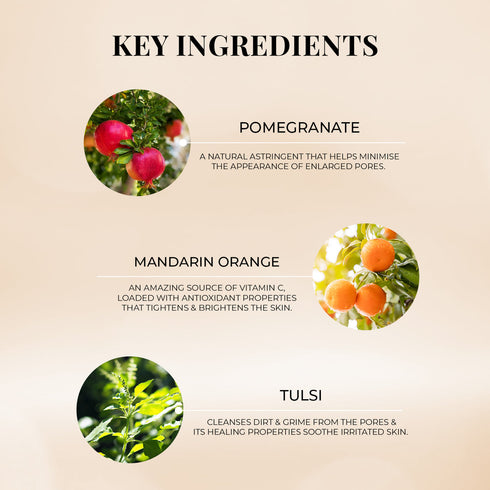 Just Herbs Pomegranate Mandarin Pore Refining Tonique
