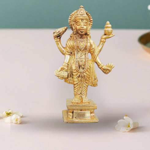 Brass Dhanvantri Idol 0.34Kg